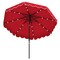 Polyester Solar LED Patio Umbrella 9.3ft with Tilt and Crank Handle